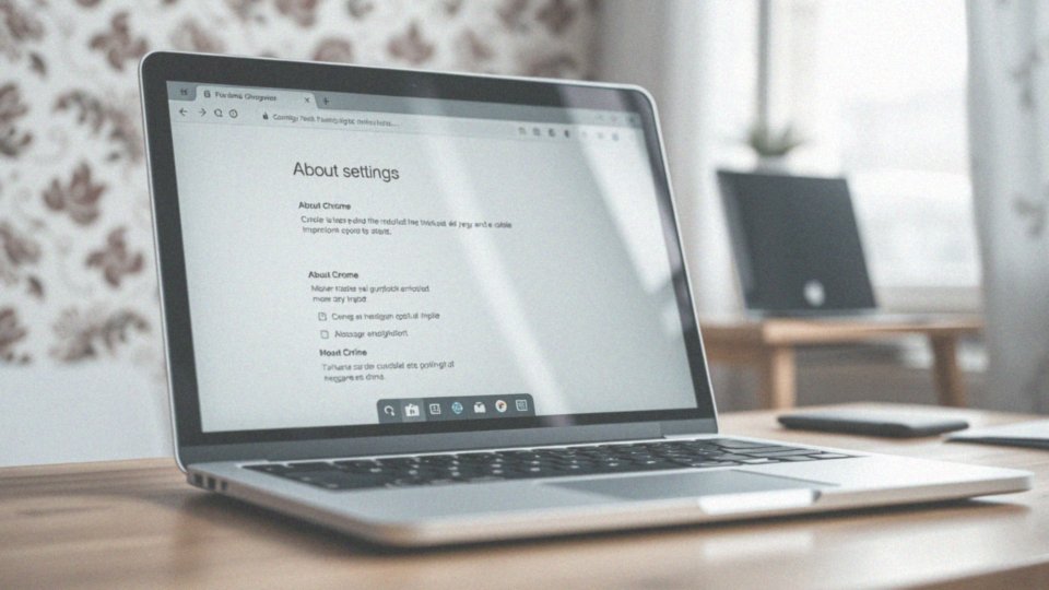 Jakie sekcje w ustawieniach są istotne dla aktualizacji Chrome?