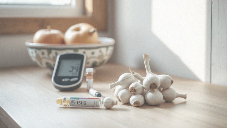 Jak wyniki badań dotyczą stężenia glukozy we krwi a czosnek?